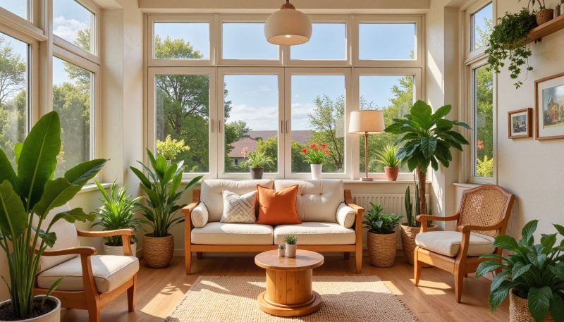 Bright Sunroom Design